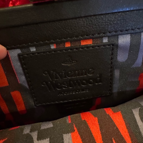 Vivienne Westwood metallic Green Clutch alligator skin rare! - Picture 6 of 8